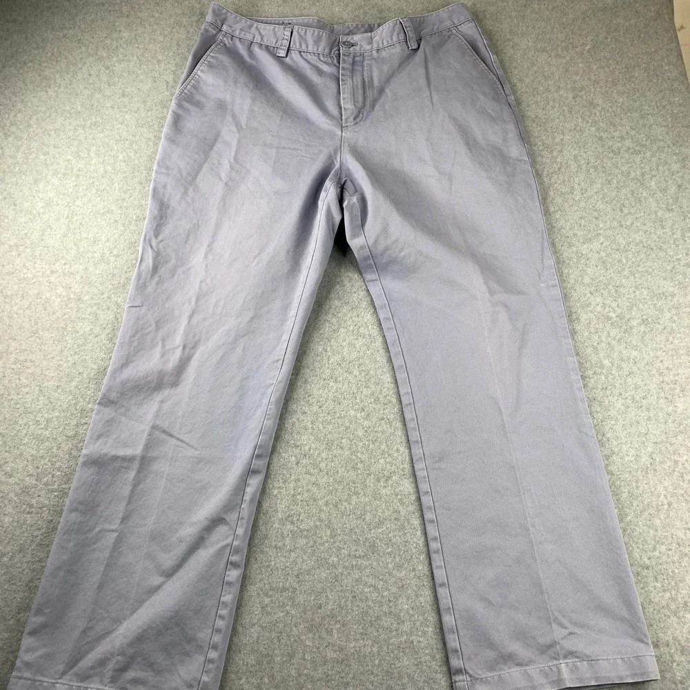 Vineyard Vines Breaker Pants Mens 36x32 Purple‎ Grey Straight Leg Chinos